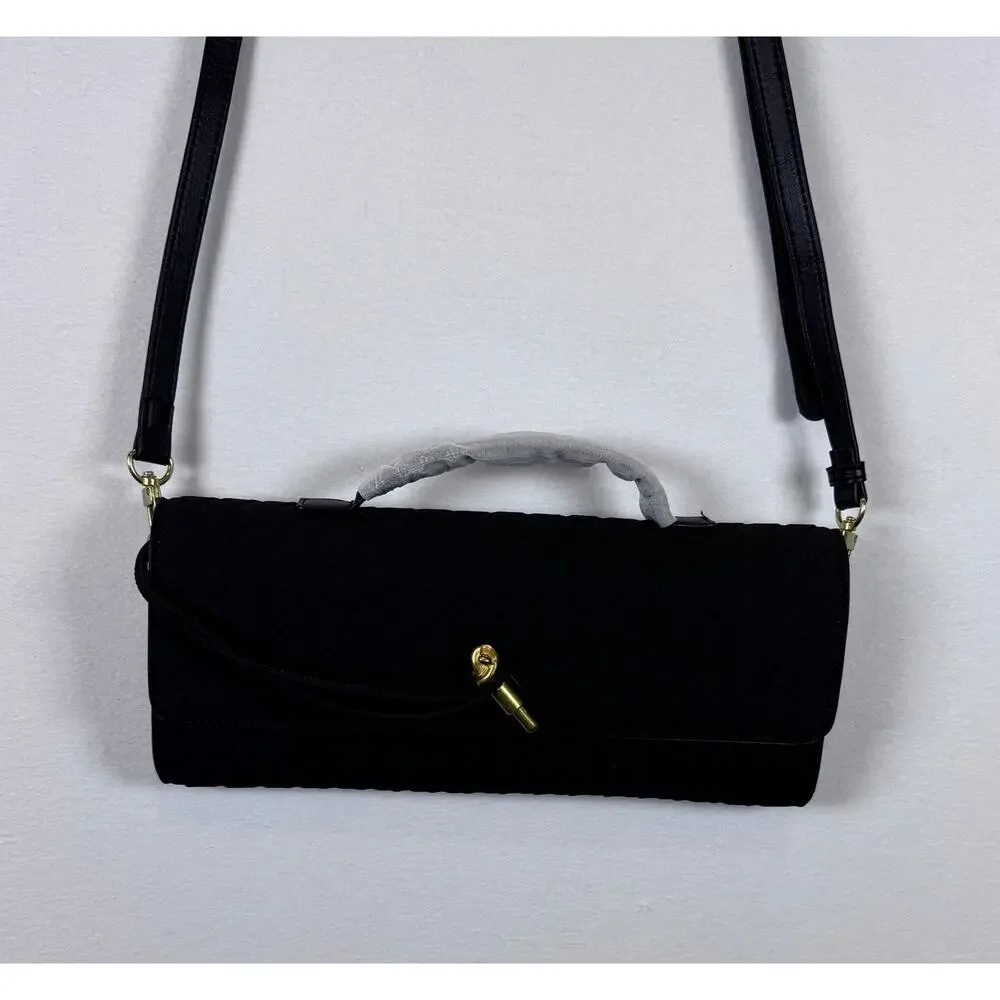 Woven Evening Clutch Crossbody Bag Dumpling Hobo Purse Vegan Leather New - Picture 8 of 9